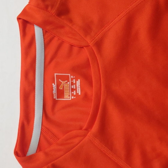 Puma Men's Orange Multi Poly Short Sleeve Performance T-shirt - Picture 6 of 8